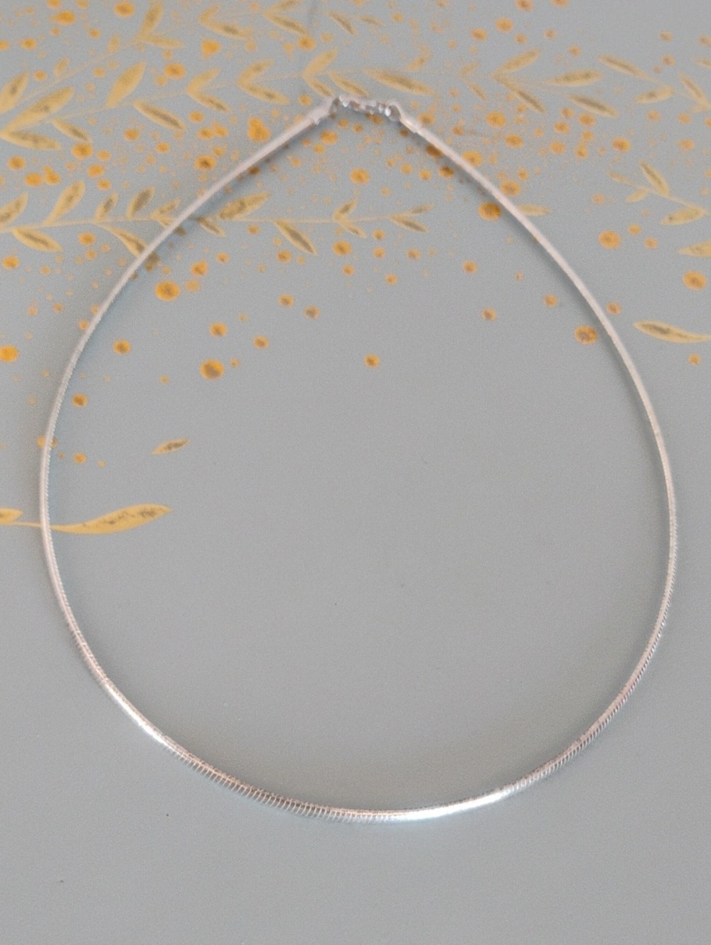 High Polished Sterling Silver Herringbone Necklace